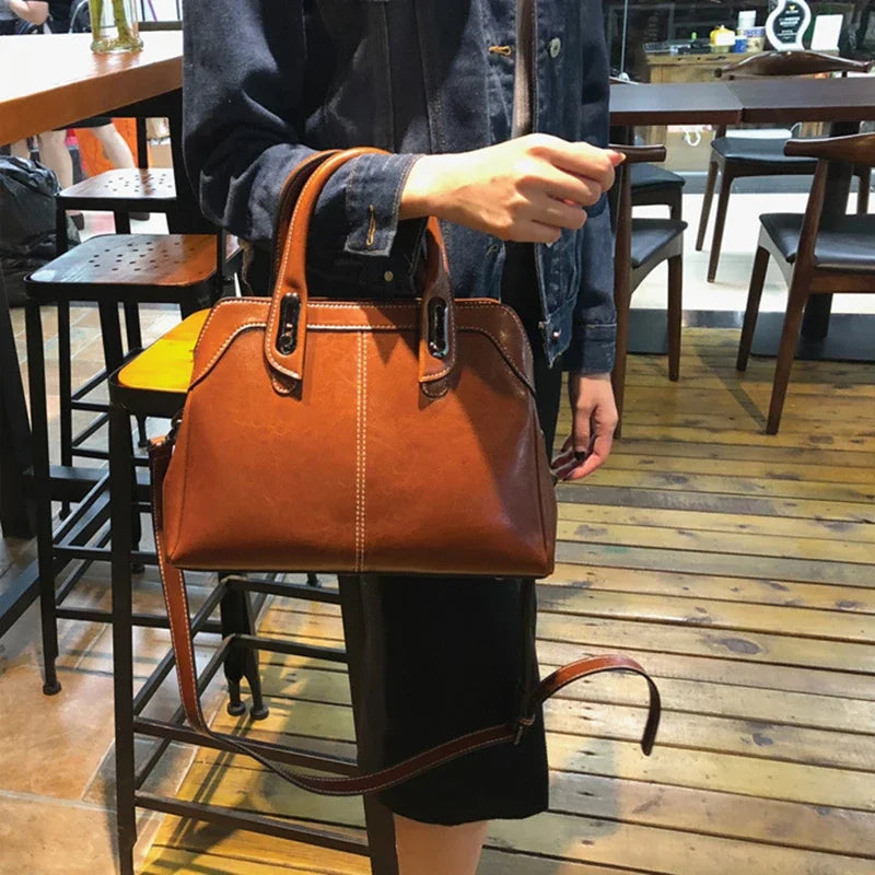 Bolsa Feminina Couro Legítimo – Top Handle, Shoulder & Crossbody