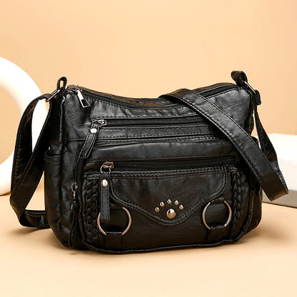 Kit Bolsas Femininas “Many Pocket” – Tote Grande com Crossbody Multi-Bolsos para Dia & Viagem