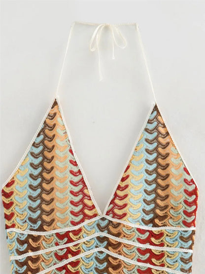 Vestido Crochet Breeze – Elegância com Toque Sofisticado