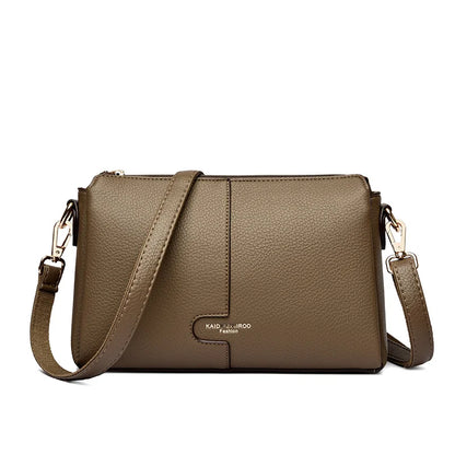 Bolsa Feminina de Couro Legítimo – Designer Luxury Shoulder & Crossbody