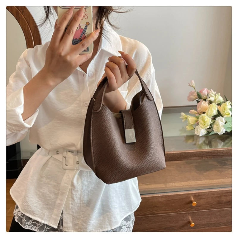 Bolsa Feminina Tote 2025 – Versátil Bucket/Bolsa Ombro & Transversal de Alta Capacidade