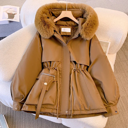 Winter Luxe Coat – Premium Fleece & Defined Waist