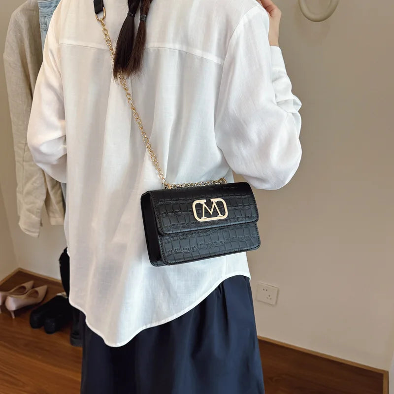 Bolsa Shoulder Minimalista Square Luxo