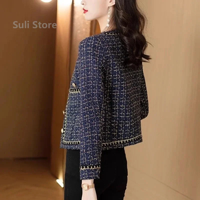 Elegant Slim Jacket with Lace – Small Fragrance Style