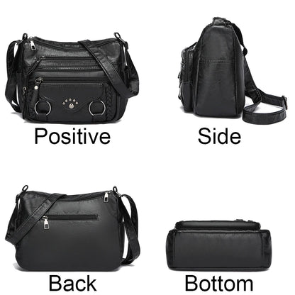 Kit Bolsas Femininas “Many Pocket” – Tote Grande com Crossbody Multi-Bolsos para Dia & Viagem
