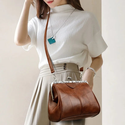 Bolsa Feminina Couro – Alta Capacidade – Uso Ombro/Transversal