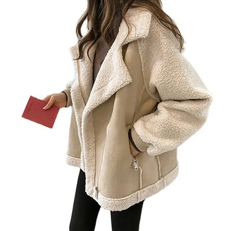 Moto Luxe Jacket – Fleece & Urban Chic Style