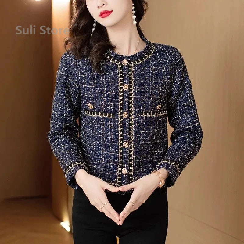 Elegant Slim Jacket with Lace – Small Fragrance Style