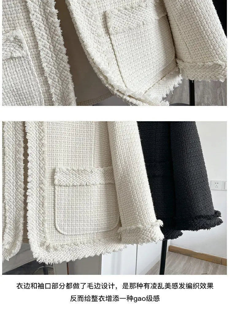 Women's Cardigan with Fringe – Korean Casual Chic Style