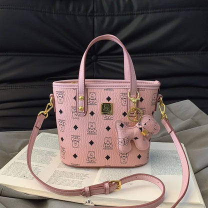 Bolsa Feminina Bucket Estampada 2025 – Tote & Transversal Versátil para Dia e Noite