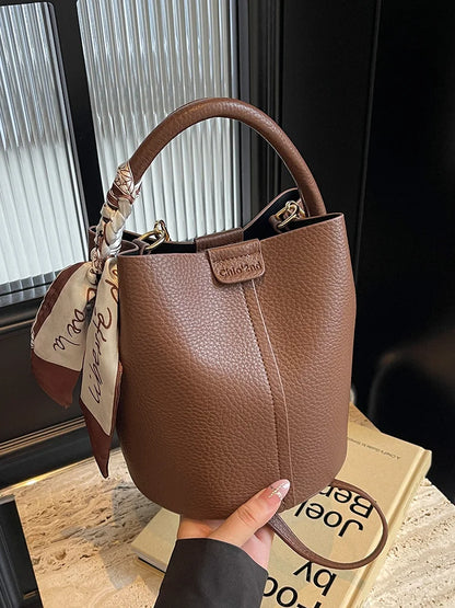 Bolsa Bucket Retro Soft Leather