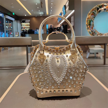 Bolsa Bucket de Couro Luxury – Grande Capacidade Feminina