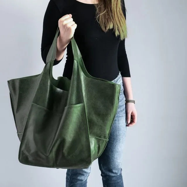 Women's Soft Tote Bag – Large Capacity & Retro Style