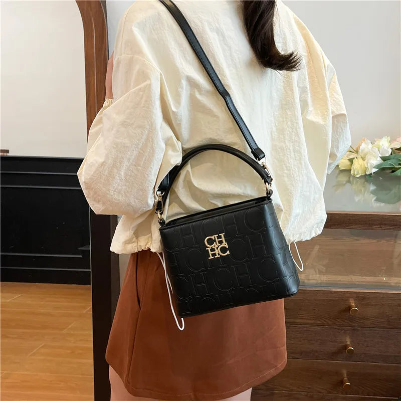‌Bolsa Tote Letter Print Versátil
