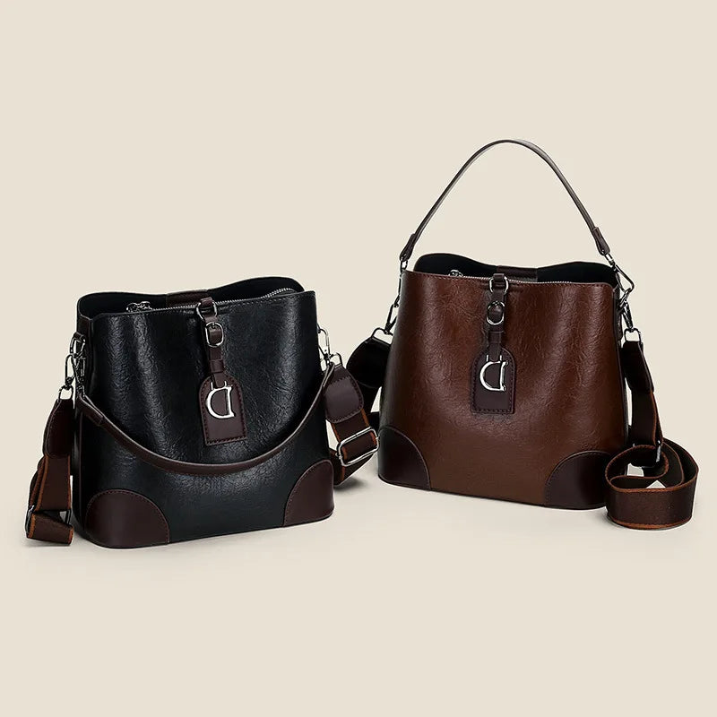 ‌2025 New Fashion Bucket Bag – Versatile Tote & Crossbody