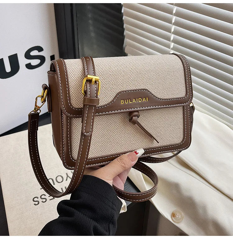 Bolsa Shoulder Color-Block Elegante