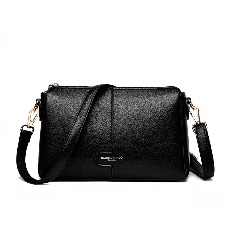 Bolsa Feminina de Couro Legítimo – Designer Luxury Shoulder & Crossbody