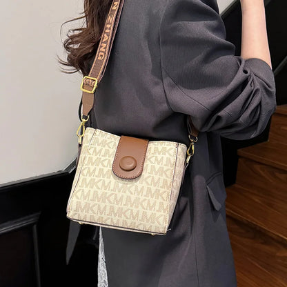 Bolsa Feminina Bucket Versátil Tote/Transversal – Grande Capacidade & Estilo Dia-a-Noite