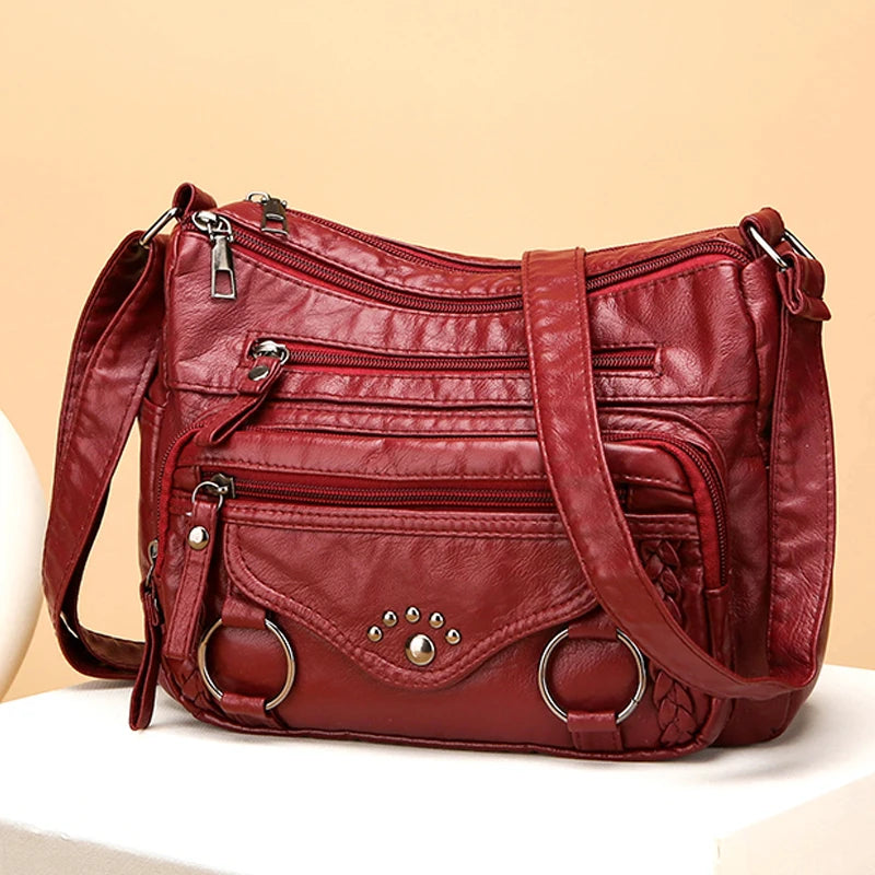 Kit Bolsas Femininas “Many Pocket” – Tote Grande com Crossbody Multi-Bolsos para Dia & Viagem