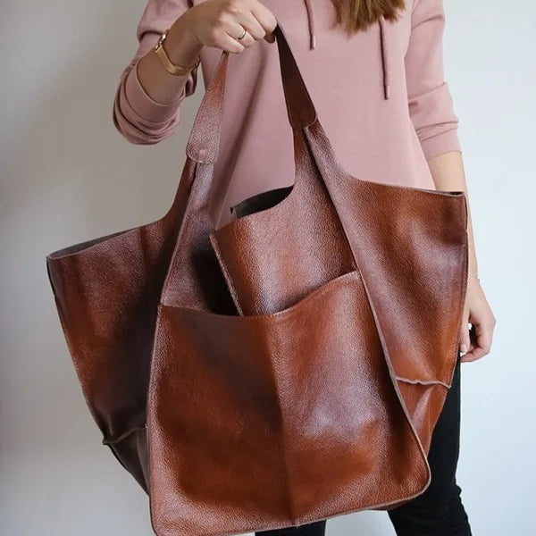 Women's Soft Tote Bag – Large Capacity & Retro Style