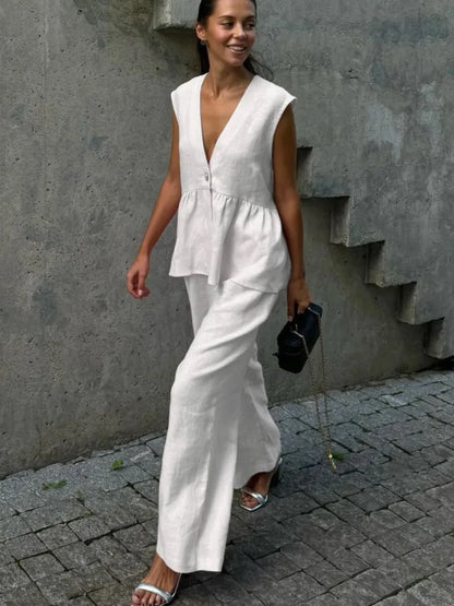 Conjunto Summer Chic – Linho & Lã Leve