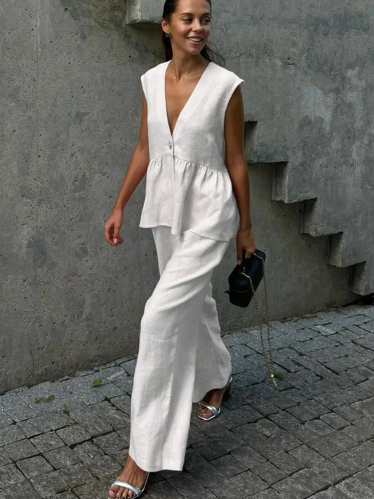 Conjunto Summer Chic – Linho & Lã Leve