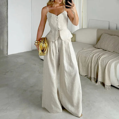 Conjunto Office Chic 2025 – Elegância Moderna em Tons Neutros