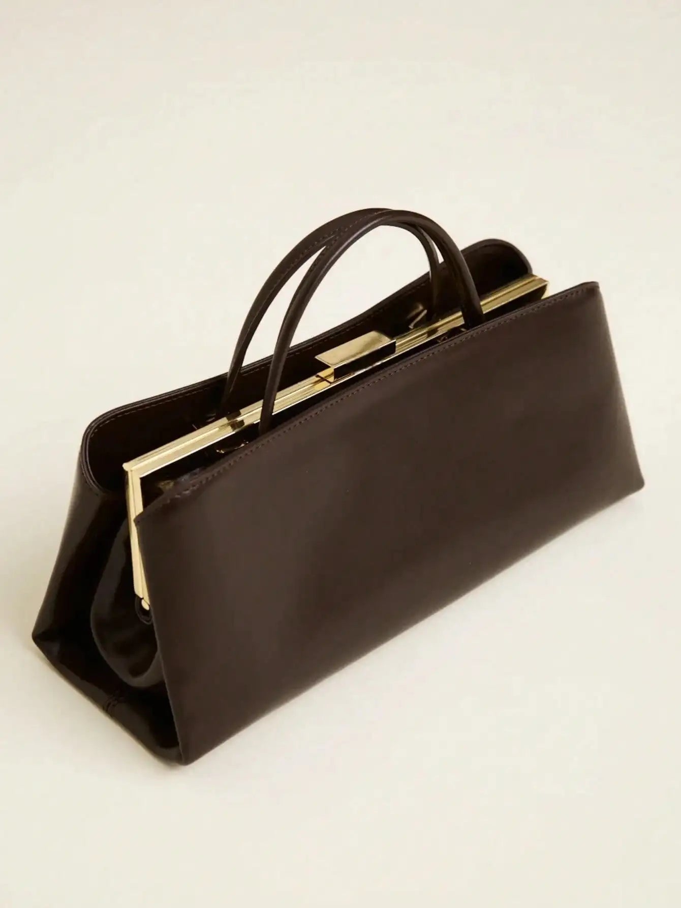 Bolsa Feminina Clutch & Shoulder – Baguette com Fecho Frame