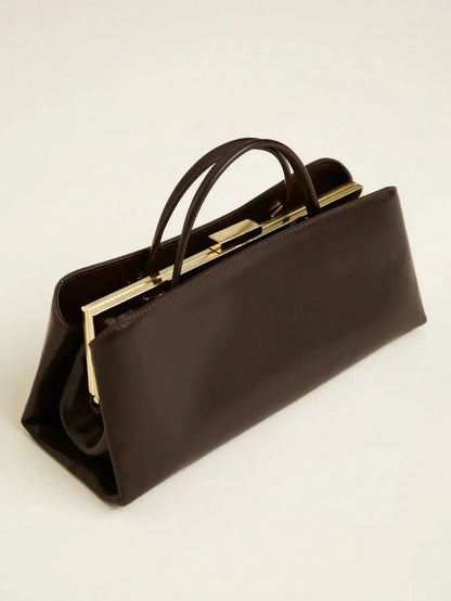 Bolsa Feminina Clutch & Shoulder – Baguette com Fecho Frame