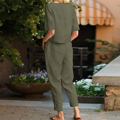 Linen & Cotton Set – Natural Elegance for Light Days