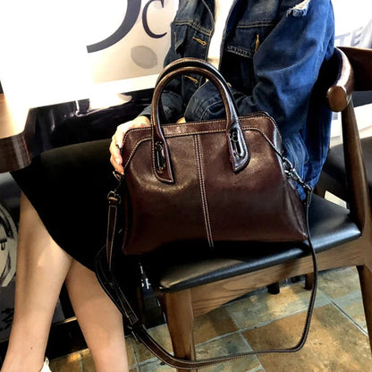 Bolsa Feminina Couro Legítimo – Top Handle, Shoulder & Crossbody