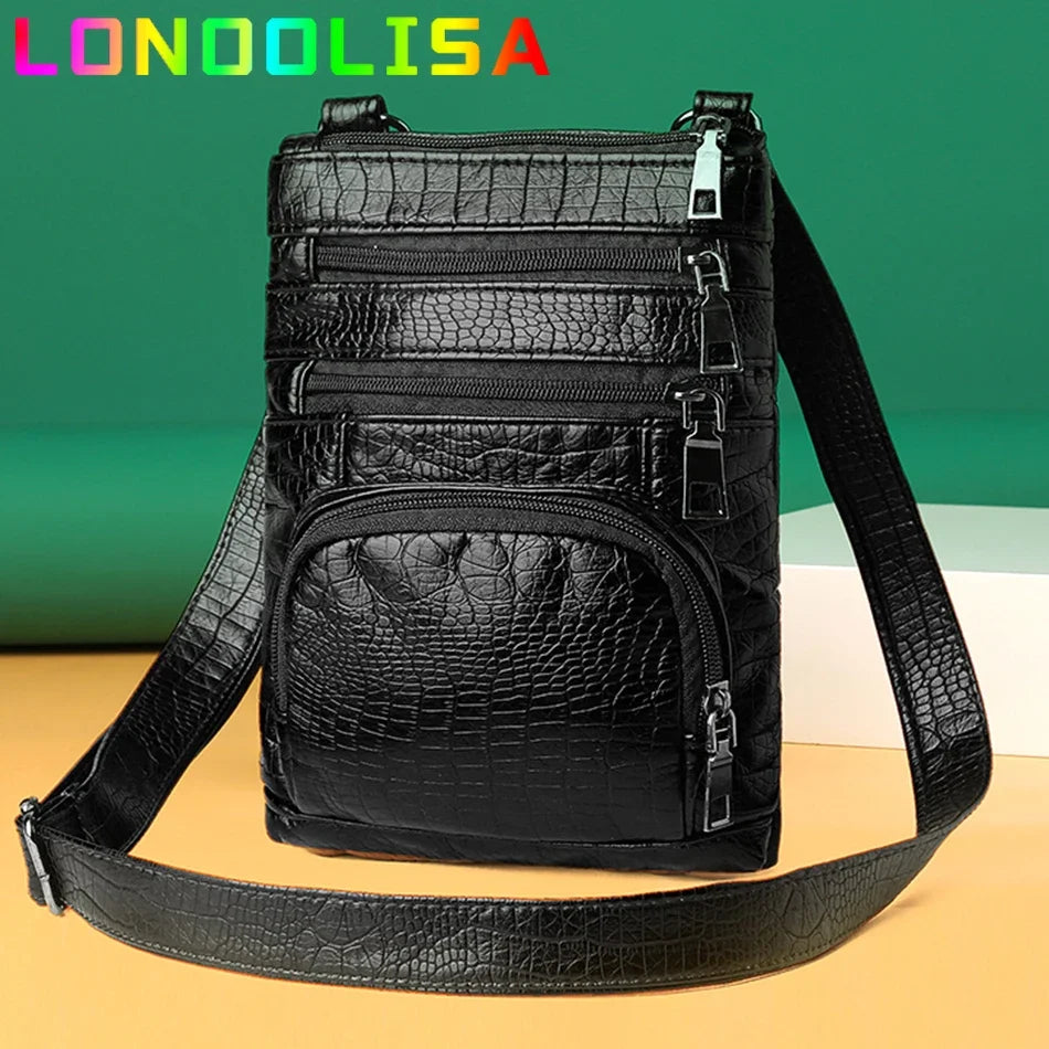 Bolsa Feminina “Many Pockets” – Flap Retrô com Múltiplos Bolsos & Alça Ombro/Transversal