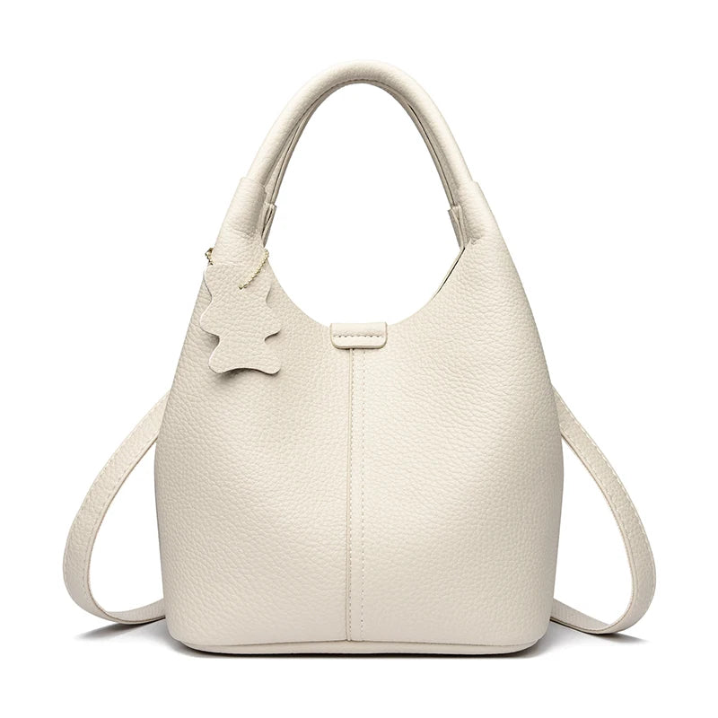 Bolsa Bucket Soft Leather Versátil