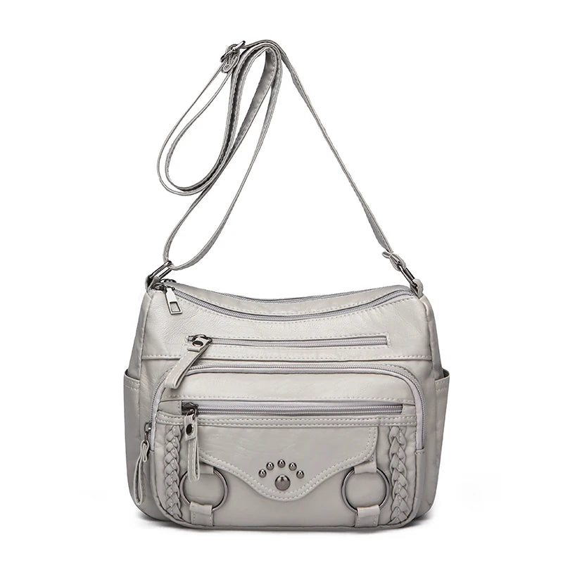 Kit Bolsas Femininas “Many Pocket” – Tote Grande com Crossbody Multi-Bolsos para Dia & Viagem