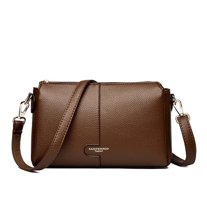 Bolsa Feminina de Couro Legítimo – Designer Luxury Shoulder & Crossbody