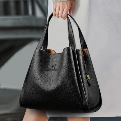 Bolsa Feminina Couro  – Grande Capacidade Tote & Crossbody