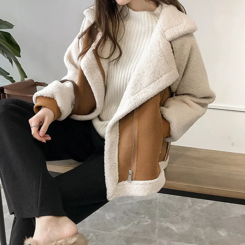 Moto Luxe Jacket – Fleece & Urban Chic Style