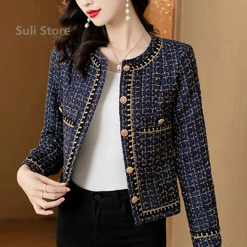 Elegant Slim Jacket with Lace – Small Fragrance Style