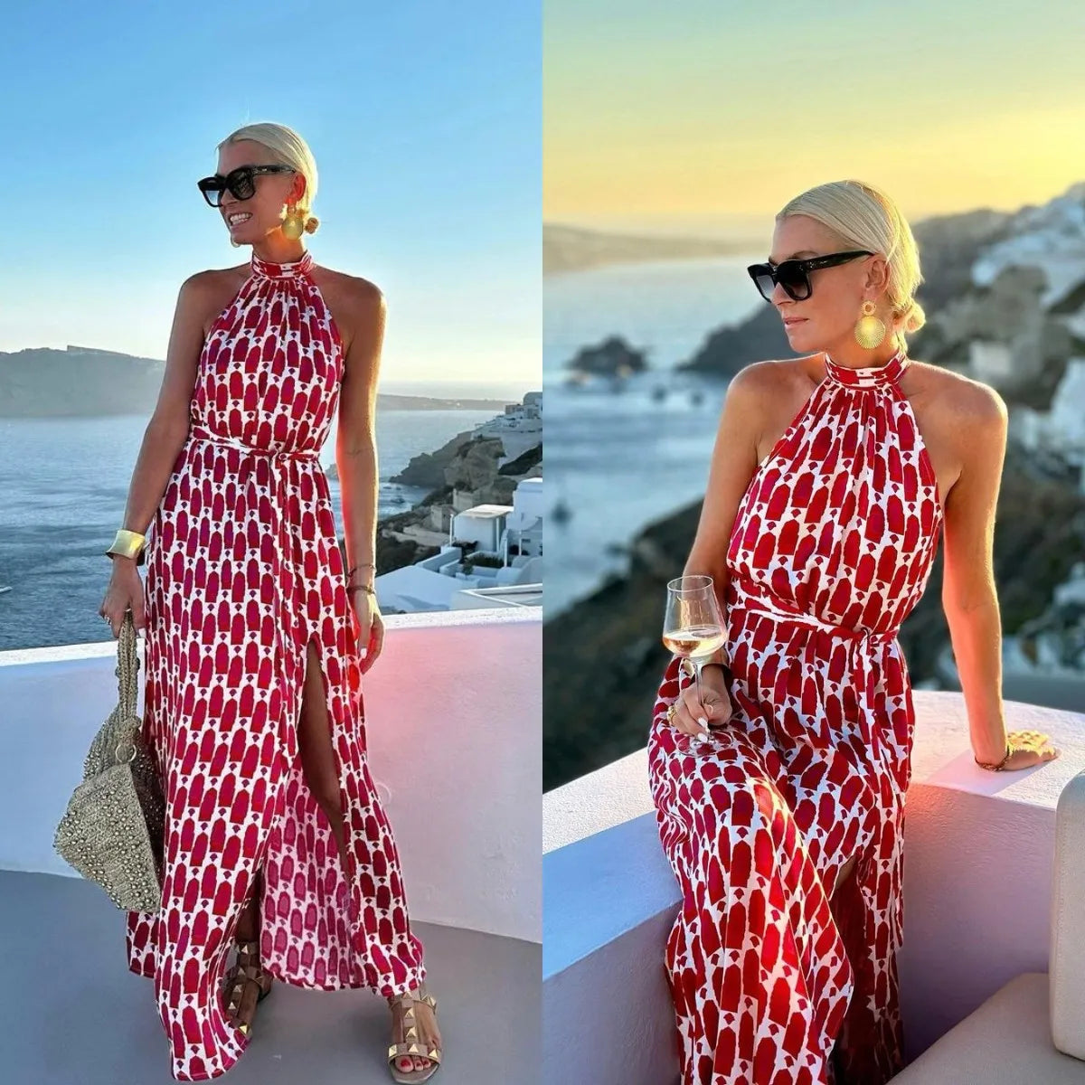 Vestido Halter Summer – Elegância & Liberdade