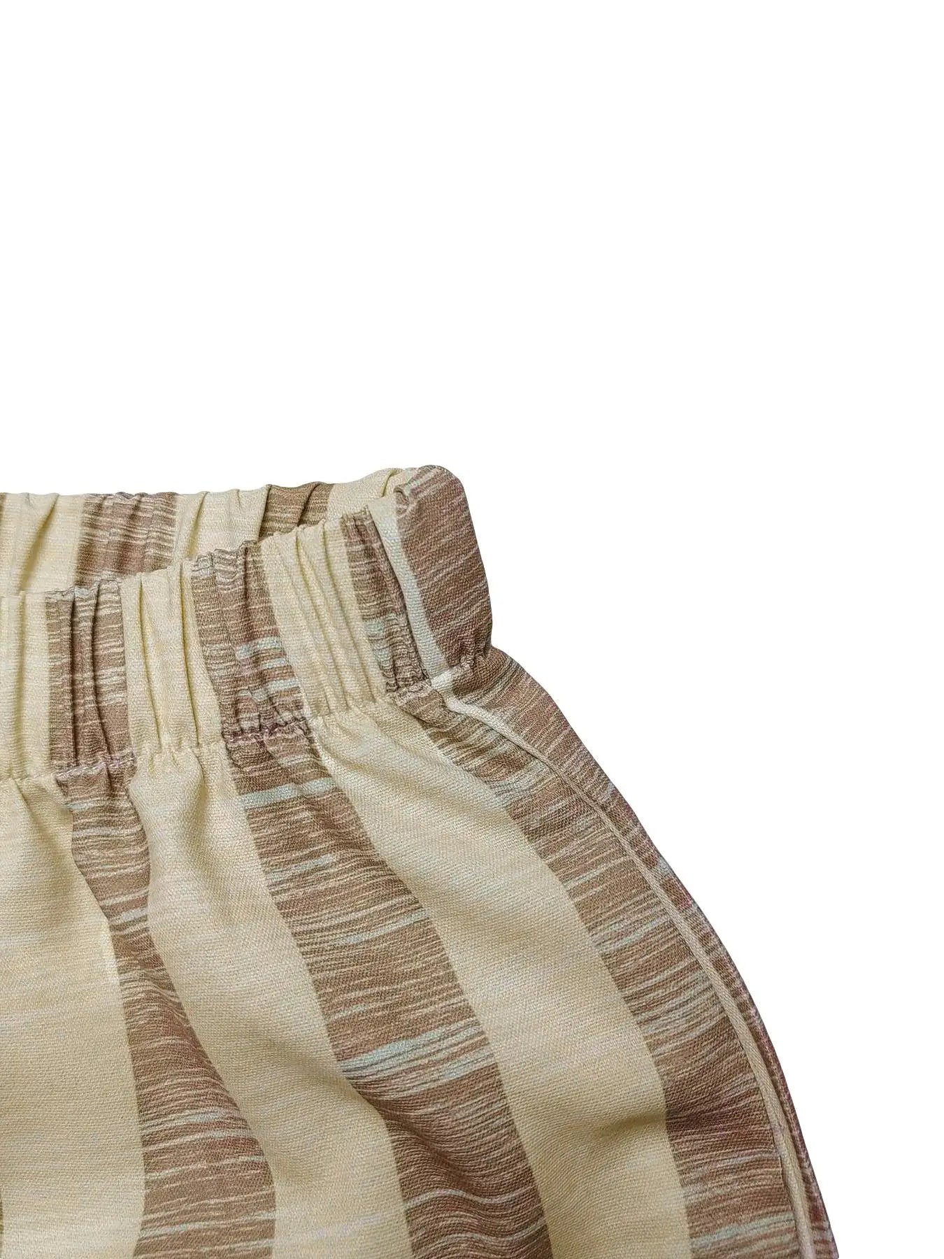Conjunto Feminino 2 Peças Listrado – Colete & Calça Wide Leg