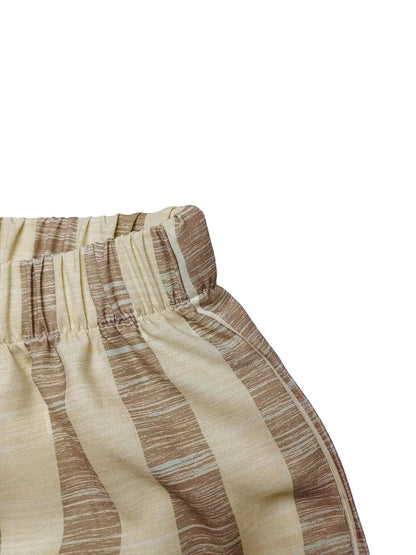 Conjunto Feminino 2 Peças Listrado – Colete & Calça Wide Leg