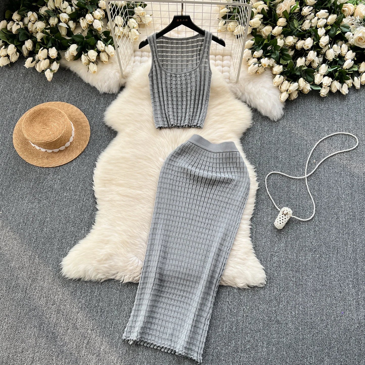 Conjunto Summer Knit – Elegância & Leveza