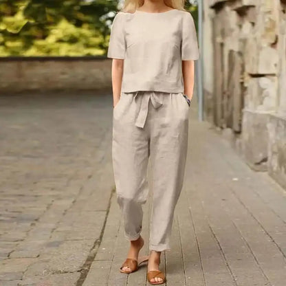 Linen & Cotton Set – Natural Elegance for Light Days