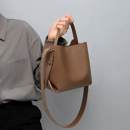 Bolsa Bucket Couro Legítimo Luxury