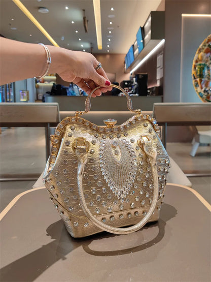 Bolsa Bucket de Couro Luxury – Grande Capacidade Feminina