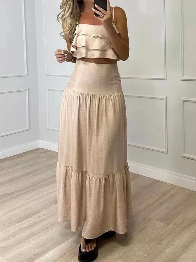 Conjunto Boho Linen – Elegância Leve para Dias de Verão