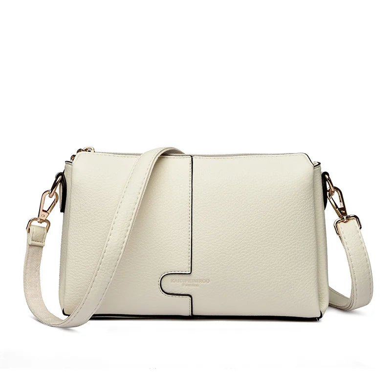 Bolsa Feminina de Couro Legítimo – Designer Luxury Shoulder & Crossbody
