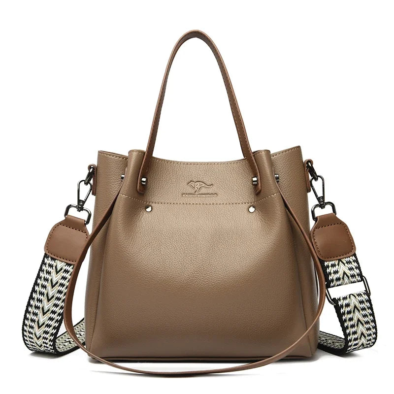 Women's Leather Bag – Large Tote/Shoulder &amp; Crossbody