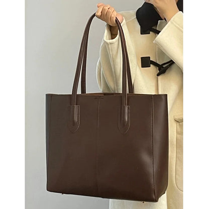 Large Capacity Tote Bag Commuter Class Underarm Single Shoulder Bag Fashionable Versatile Mother Bag Magnetic Button Closure...