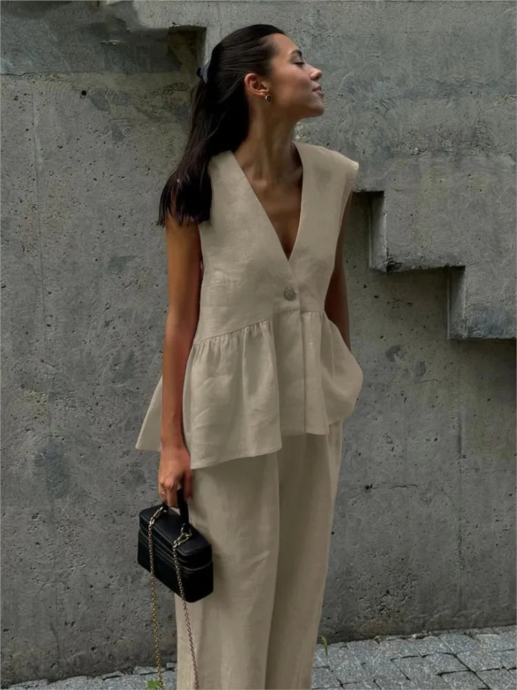 Conjunto Summer Chic – Linho & Lã Leve